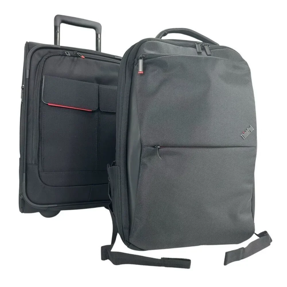 Lenovo Thinkpad Professional Backpack & Wheeled Carry-on Bag Set NWOT